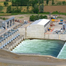 Kumköy Diversion Weir Hydraulic Power Plant